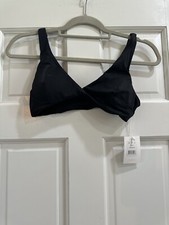 NWT Andie Swim The Belmar Bikini Top In Black Size XS