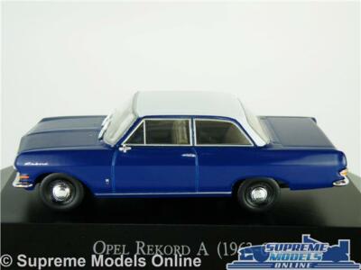 OPEL REKORD A CAR MODEL 1963-1965 1:43 SIZE BLUE IXO HACHETTE