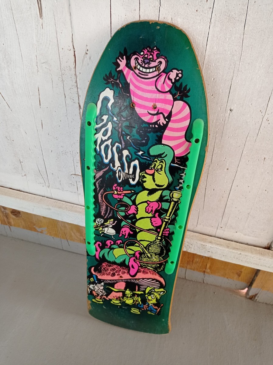 Jeff Grosso Rolls Racer Alice In Wonderland Skateboard Deck Jeff Grosso Rolls Racer Alice In Wonderland Skateboard Deck