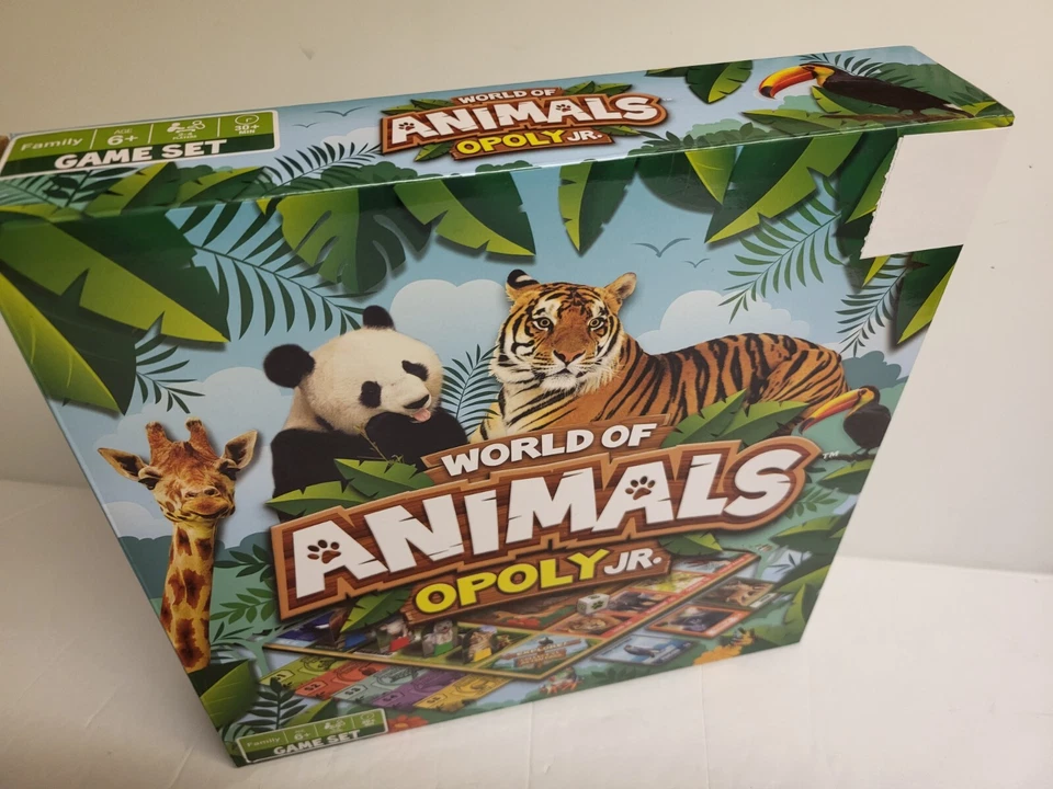 MasterPieces World of Animals Opoly Junior - Board Game for Kids - Image 2 of 4