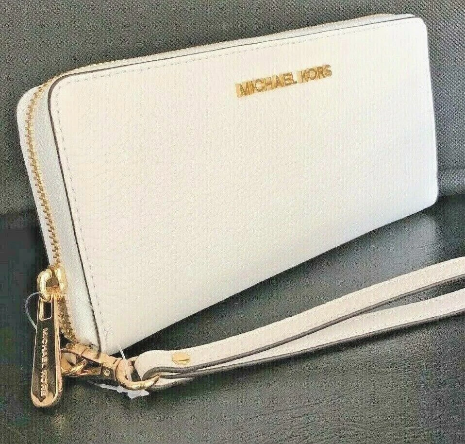 Michael kors 2024 optic white wallet