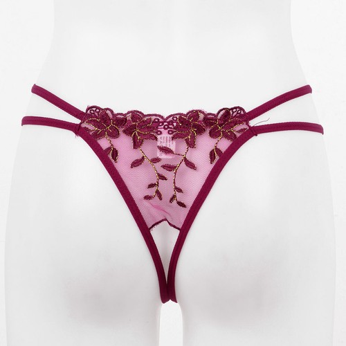 Sexy Mujeres Floral Encaje Cuerda G Calzoncillos Tangas Lencería Medias Estilo - Imagen 42 de 103