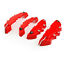 thumbnail 3  - 4x Red 3D Style Front+Rear Car Disc Brake Caliper Cover Parts Brake Accessories