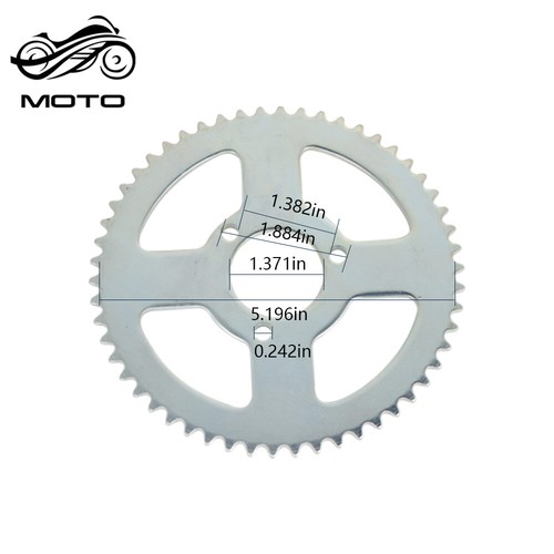 T8F 54T Rear Drive Chain with Chain Sprocket For Mini Bike ATV Quad Go kart - Picture 5 of 12