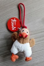 TRUDI 50851 HANGITZ GALLO RARO DA COLLEZIONE 7 CM PORTACHIAVI PELUCHE