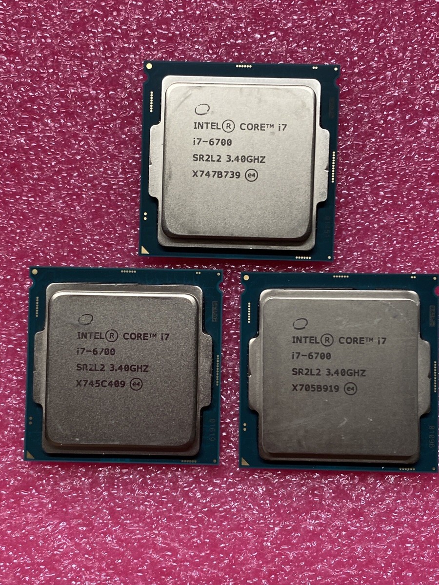 LOT of 3 Working - Intel Core i7-6700 3.40GHz SR2L2 Quad-Core CPU
