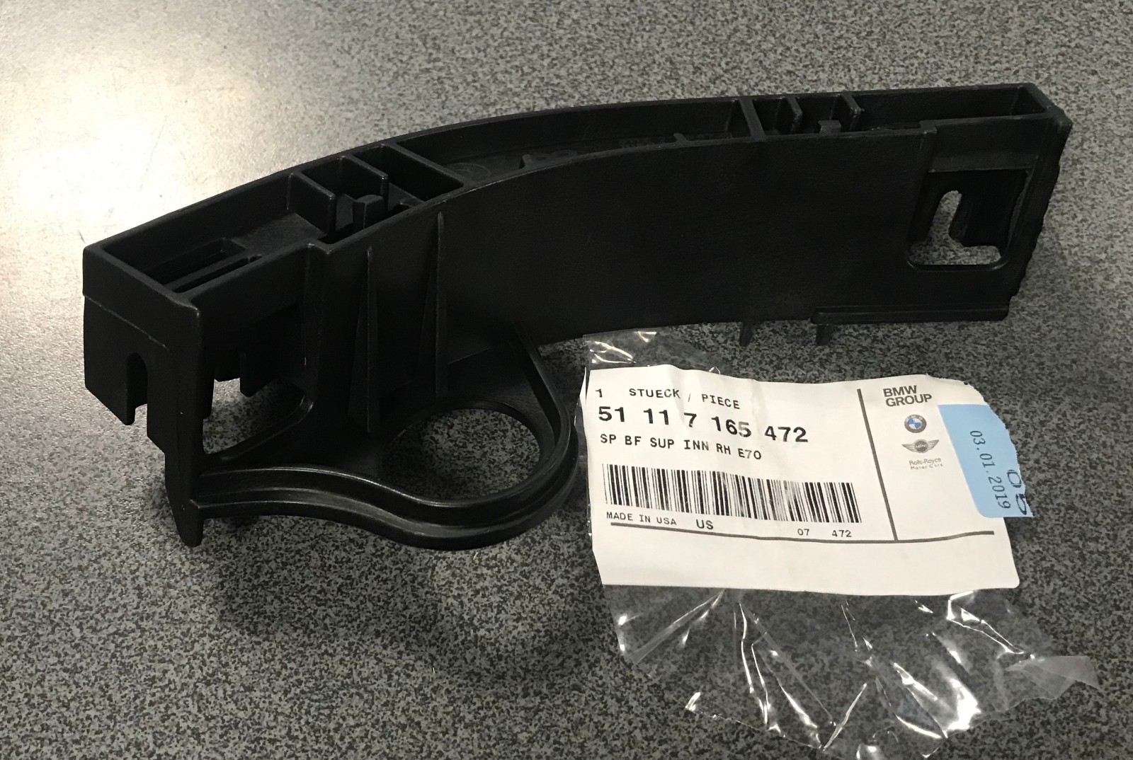 BMW X5 E70 Front Right Bumper Bracket inner 51117165472 | eBay 