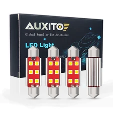 4x AUXITO Dome Map Light 578 212-2 White Error Free LED Bulbs Interior CARS EOO