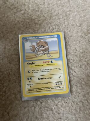 Pokemon funskool card (Vintage) Kingler 2004 Nintendo Creatures