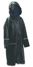 Navy XL Kids Water Proof Rain Coat with Reflector - Juniors Premium Rain Jacket