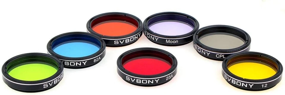 Filtros telescópicos de vidrio óptico - Kit de filtro de color y luna de 1,25' para astrónomos Foto 4 de 4