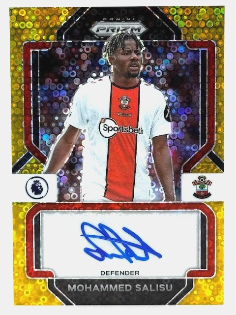 2022-23 Panini Prizm Premier League - Mohammed Salisu Auto (1/10) Gold Breakaway