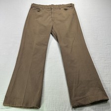 VINTAGE Levis 517 Sta-Prest Pants Mens 38x30 Brown Slacks Corduroy 90s