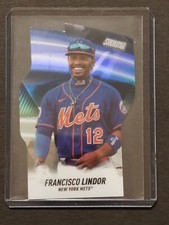 2022 Topps Stadium Club #T-9 Francisco Lindor Triumvirates Insert Baseball Card