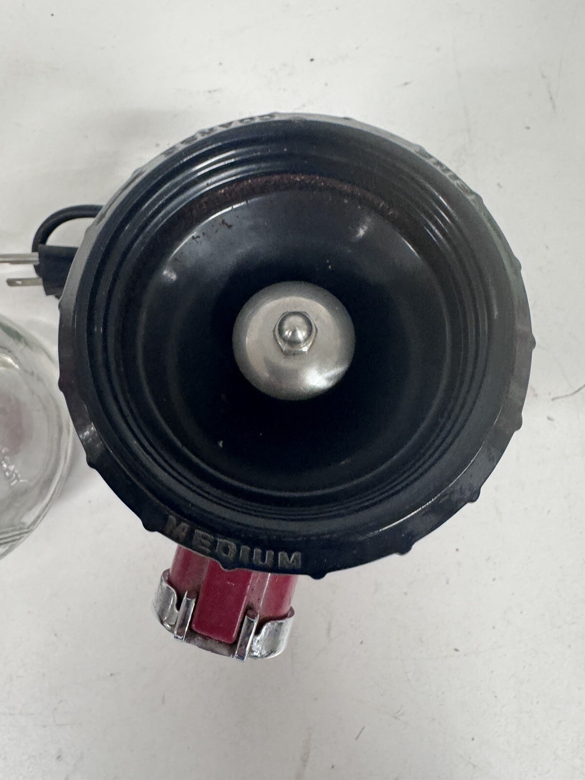 VTG KitchenAid Coffee Mill Grinder Red With Glass Top Nice Cond