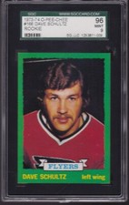 1973 OPC #166 DAVE SCHULTZ SGC 96 MINT 9 Philadelphia FLYERS CENTERED o-pee-chee