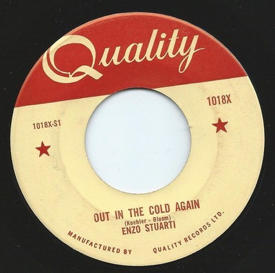 Enzo Stuarti - Out In The Cold Again - Used Vinyl Record 7 - G8100z