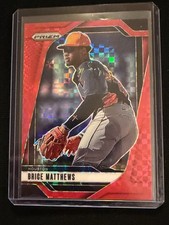 Brice Matthews 2025 Prizm - Red Power Prizm #30/99 - Houston Astros
