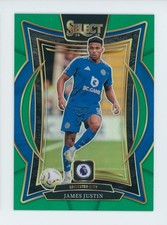2024-25 James Justin Panini Select Green Prizm Leicester City Soccer Card 5/5