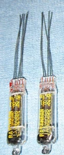 2 NOS Raytheon JAN 6088 Subminiature Vacuum Tubes - Vintage Power Pentodes
