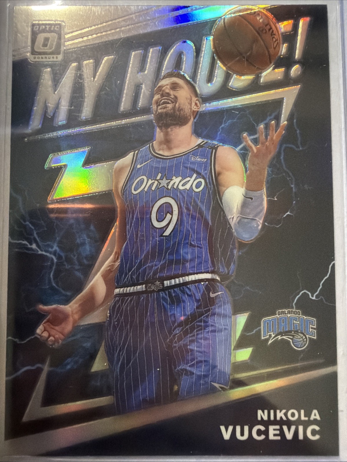 Nikola Vucevic 2019-20 Donruss Optic #8 My House! Silver Holo Prizm - Magic