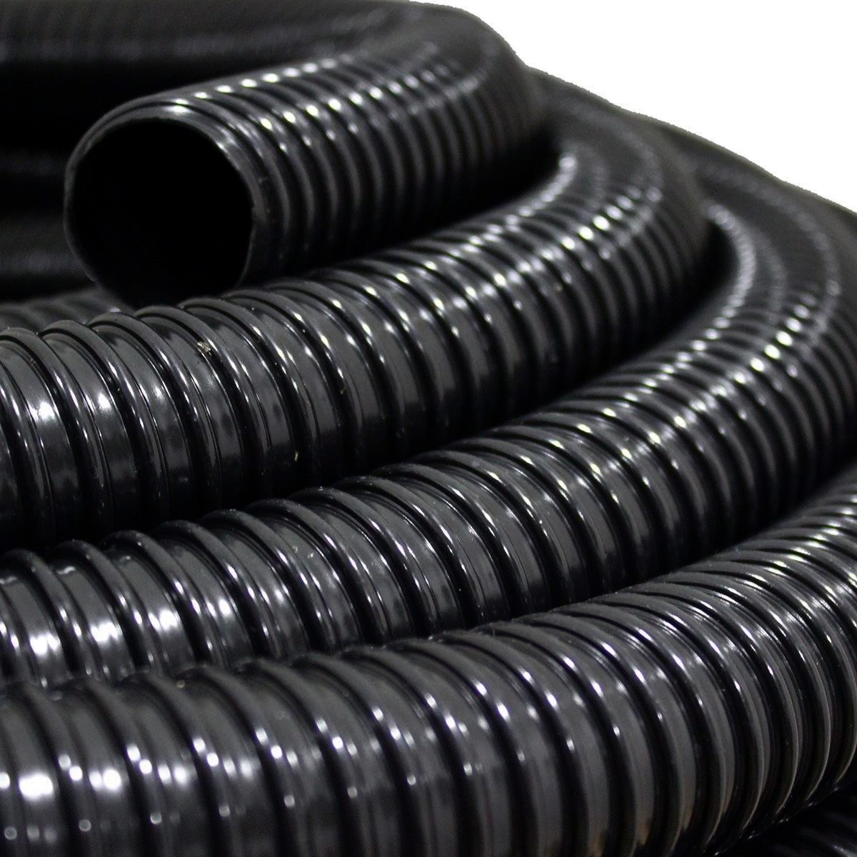 Tuyau de bassin spiralé Ø 32 mm flexible et anti-écrasement de 20m pour pompe