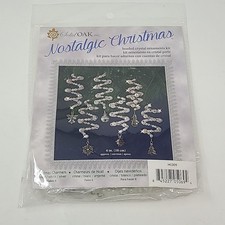NOSTALGIC CHRISTMAS Beaded Ornament Kit NC009 Crystal Christmas Charmers Makes 6