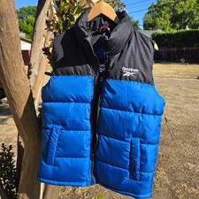 Reebok Puffer Vest Youth Boys L 14/16 Fits Womens XS S Blue Black NWT
