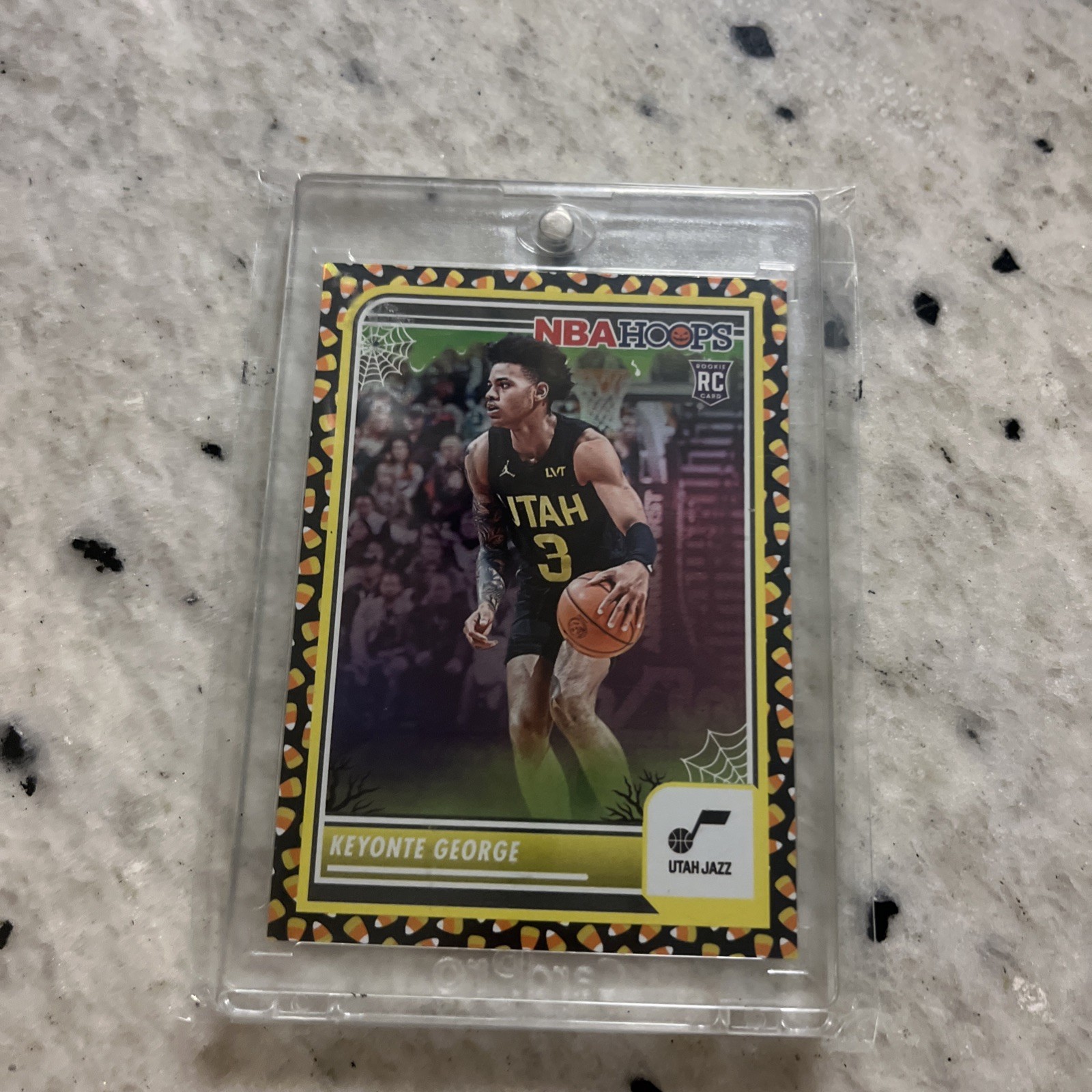 2023-24 Panini Haunted Hoops - Keyonte George Rookie #98 Holo Candy (RC)