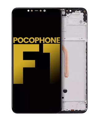 Original LCD Display Touchscreen With (Black Frame) For Xiaomi Pocophone F1 USA