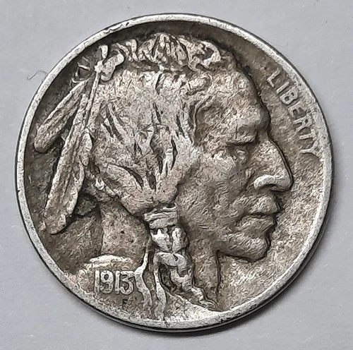 1913-P VF/XF Buffalo Nickel Type 1