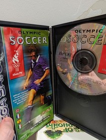 Olympic Soccer (Sega Saturn, 1996) Complete with Game & Manual