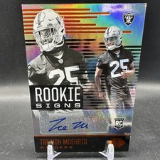 TRE'VON MOEHRIG Auto Rookie Orange 2021 Panini Illusions Las Vegas Raiders