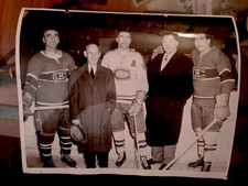 DICKIE BOON SYLVIO MANTHA 1953 KEN REARDON NHL HOCKEY PHOTO LEGENDS