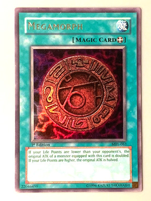 旧アジア版1st MRL-061 巨大化　MEGAMORPH　遊戯王 yugioh Megamorph MRL-061 Ultra Rare 1st Edition PLAYED | eBay