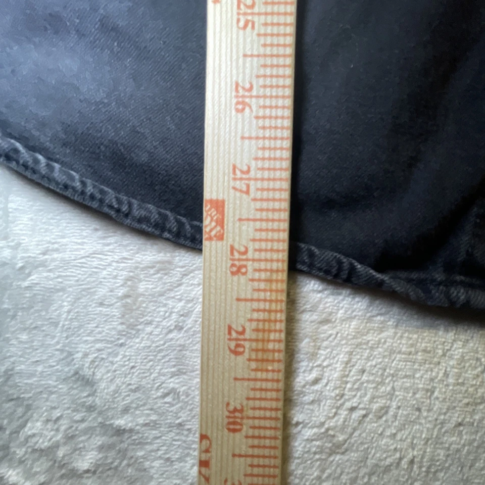 Camisa Zara Calce Relajado Negra Perlas Envejecidas Denim Manga Larga Talla MEDIANA Foto 4 de 4