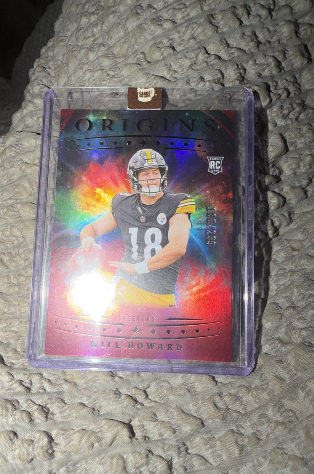 2025 Panini Origins - Rookies Will Howard, Will Howard #120 Holo Red /299 (RC)