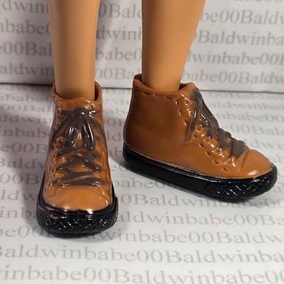 KS ~ SHOES FITS KEN MADE TO MOVE CALI GIRL GUY BLAINE BROWN WORK ANKLE BOOTS