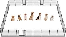 Dog Playpen Outdoor Puppy Exercise Pen Indoor Portable Pet Fence for Yard/RV