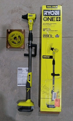 #ad Ryobi 18V VORTEX Telescoping Power Scrubber Kit P4500 Tool Only Used Once $71.99