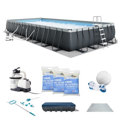 Intex Ultra XTR 32' x 16' x 52'' Above Ground Pool & OptiFlow Premium Filter Sand