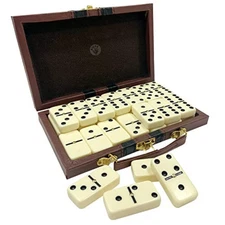 Dominos Jumbo Set Game. Premium Classic 28 Pieces Double Six Domino. Durable ..