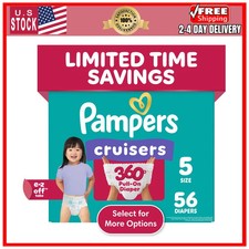 Pampers Cruisers 360 Baby Diapers Size 5 56 Count