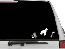 BOSTON TERRIER LIFELINE Sticker Decal FREE SHIPPING Car Truck CW3289