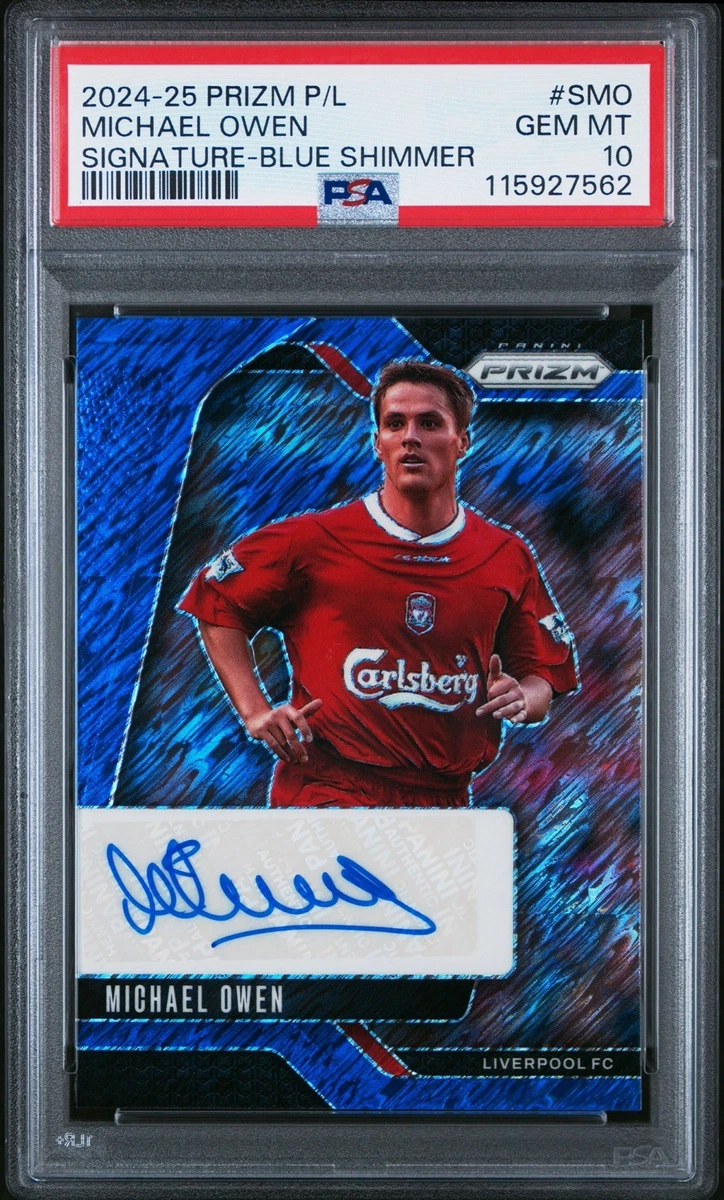 Michael Owen Autographed Soccer Sports Trading Cards & Accessories