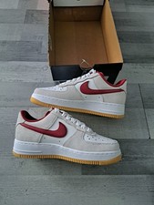UK 5.5 Nike Air Force 1 ’07 LV8 IB6388-101 Summit White Varsity Red Gum Mens