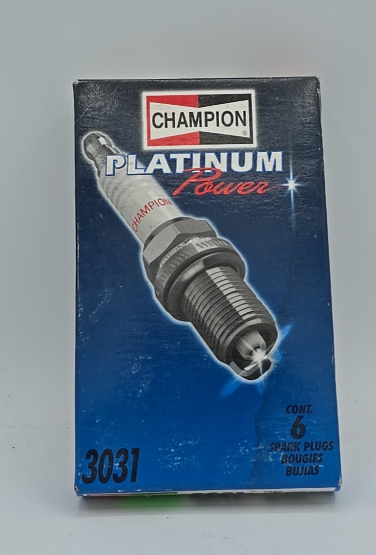 New Set of 6 Champion Platinum Power Premium Spark Plugs 3031 SP-11