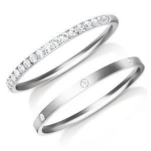 Authentic 2-Pack 14K Gold Plated Stacking Rings for Oura Ring Gen 4/Oura Ring 8 Silver