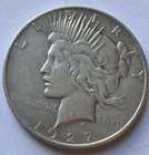 A 1927-D Peace Silver Dollar $1 US Silver Dollar Very Fine coin