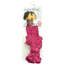 Baby Bling Girls' Purple Raspberry Waffle Weave Headband One size NWT